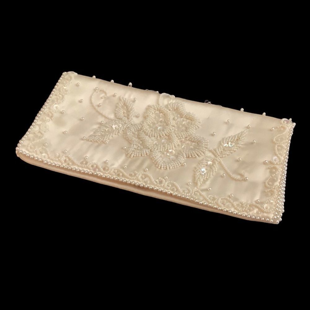 Vintage Beaded Evening Envelope Clutch